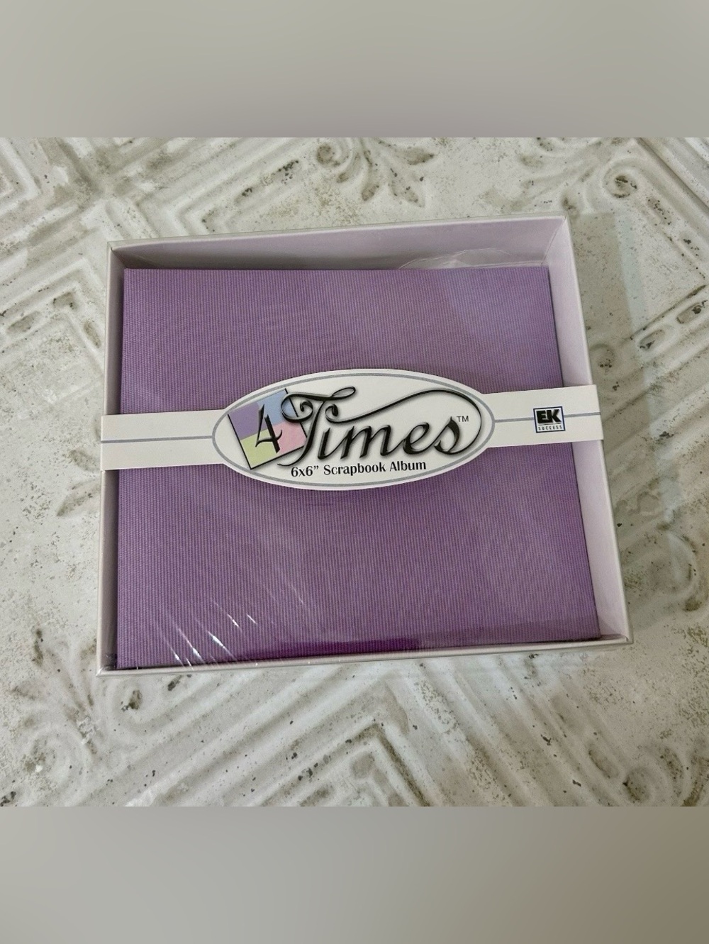 6x6 Scrapbook Post Bound Album with Page Protectors By EK Success 4 Times